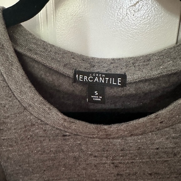 Gray JCREW sweatshirt size S with ruffle detail - Picture 3 of 3